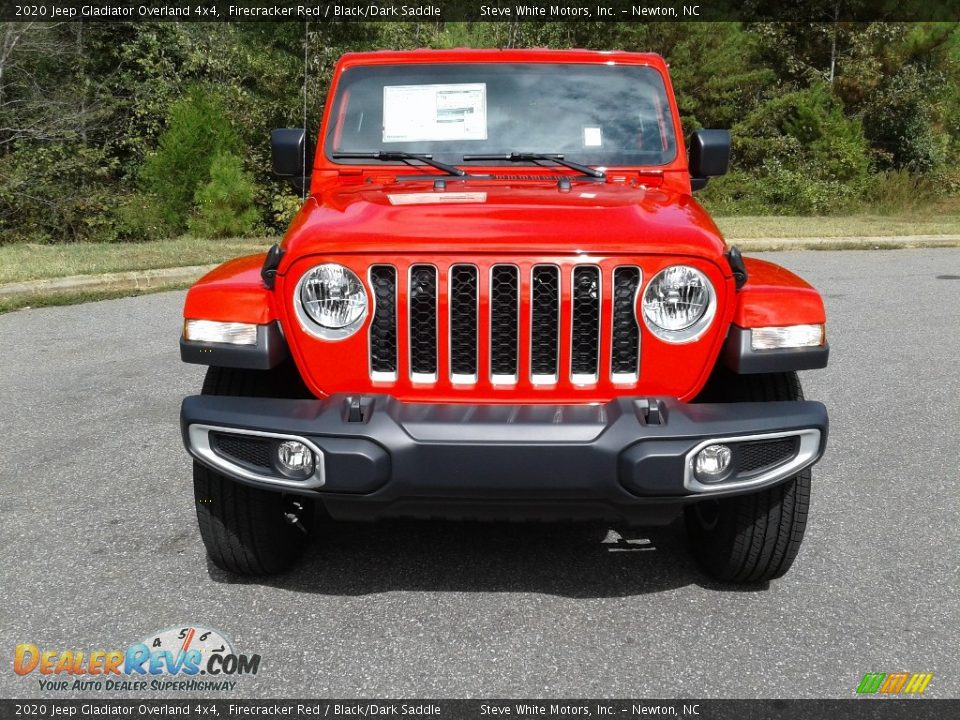 2020 Jeep Gladiator Overland 4x4 Firecracker Red / Black/Dark Saddle Photo #3