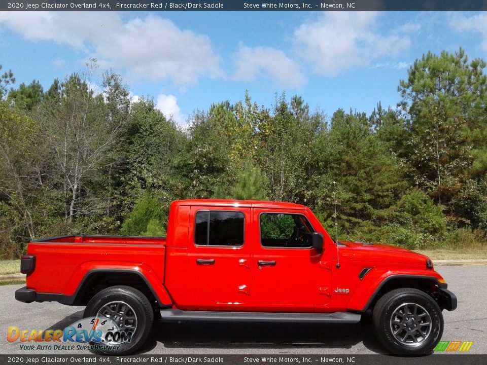 2020 Jeep Gladiator Overland 4x4 Firecracker Red / Black/Dark Saddle Photo #5