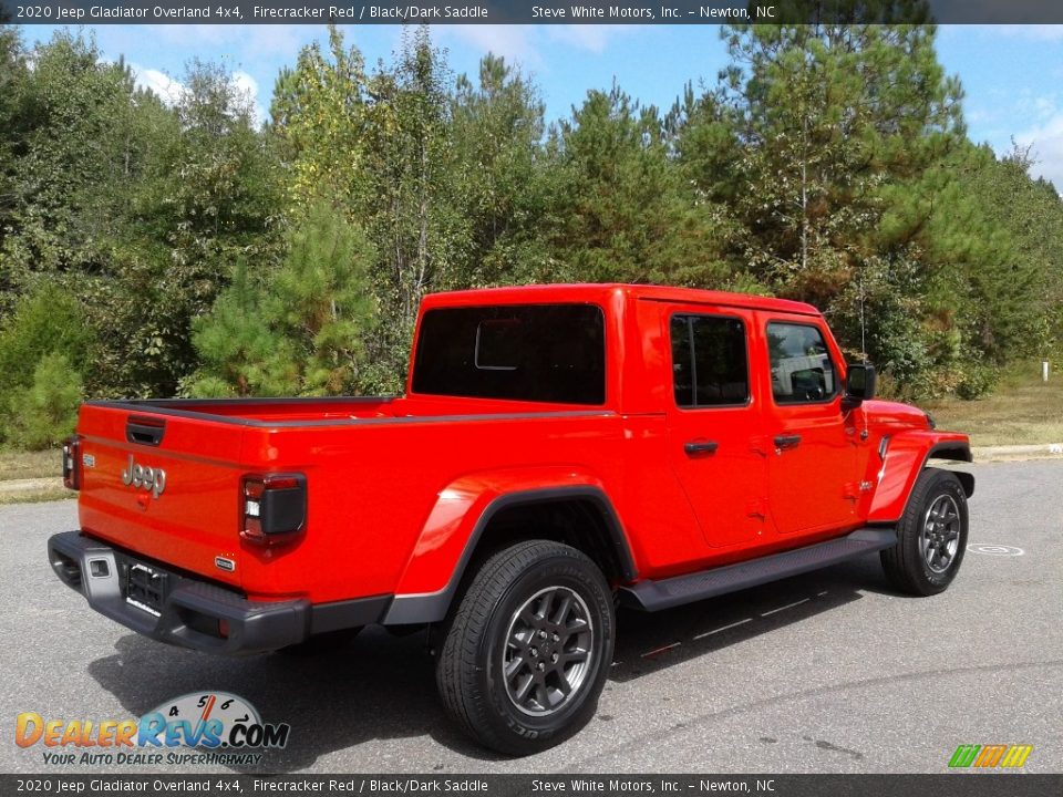 2020 Jeep Gladiator Overland 4x4 Firecracker Red / Black/Dark Saddle Photo #6