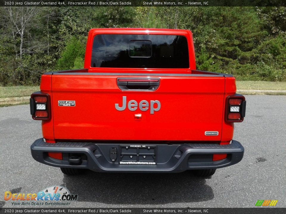 2020 Jeep Gladiator Overland 4x4 Firecracker Red / Black/Dark Saddle Photo #7