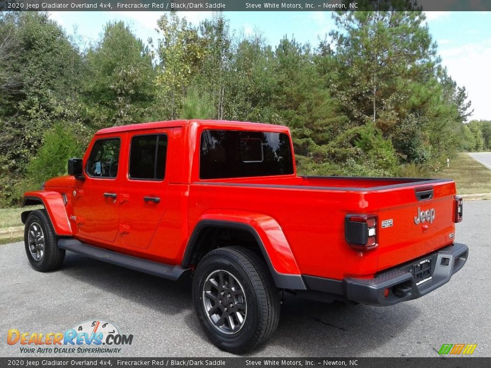 2020 Jeep Gladiator Overland 4x4 Firecracker Red / Black/Dark Saddle Photo #8