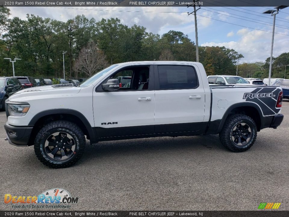 Bright White 2020 Ram 1500 Rebel Crew Cab 4x4 Photo #3