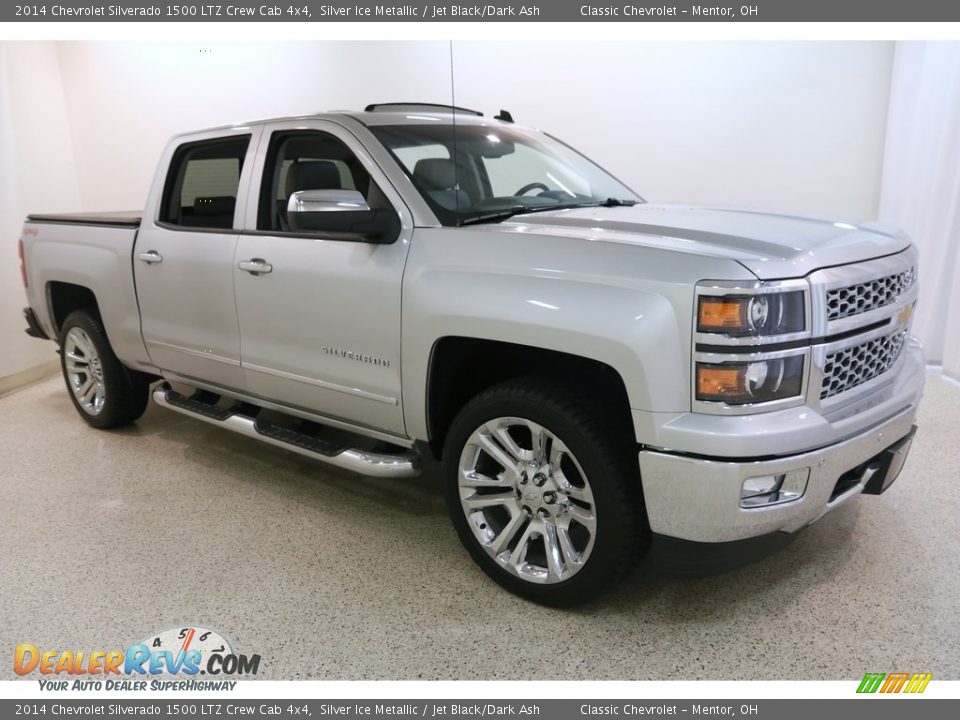 2014 Chevrolet Silverado 1500 LTZ Crew Cab 4x4 Silver Ice Metallic / Jet Black/Dark Ash Photo #1