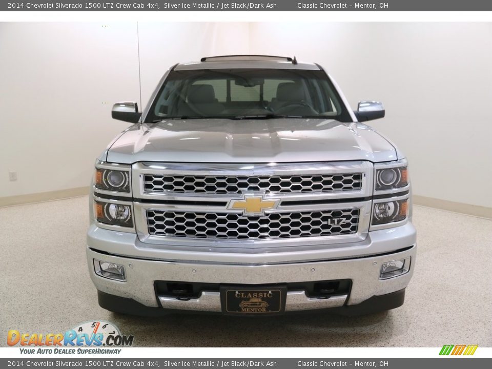 2014 Chevrolet Silverado 1500 LTZ Crew Cab 4x4 Silver Ice Metallic / Jet Black/Dark Ash Photo #2