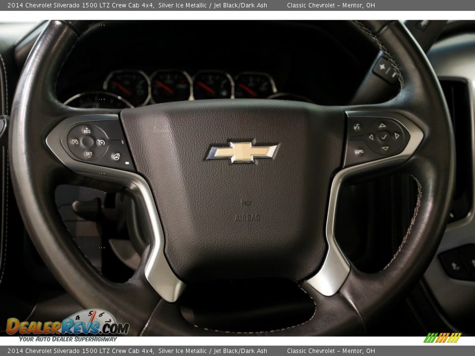 2014 Chevrolet Silverado 1500 LTZ Crew Cab 4x4 Silver Ice Metallic / Jet Black/Dark Ash Photo #8