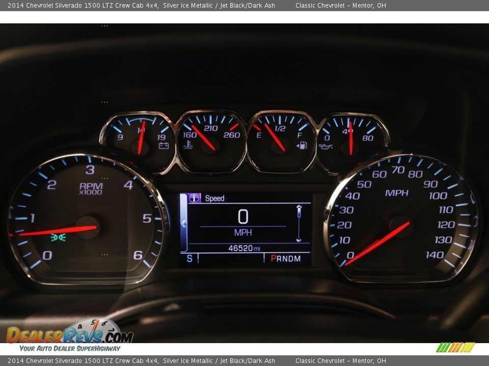 2014 Chevrolet Silverado 1500 LTZ Crew Cab 4x4 Silver Ice Metallic / Jet Black/Dark Ash Photo #9