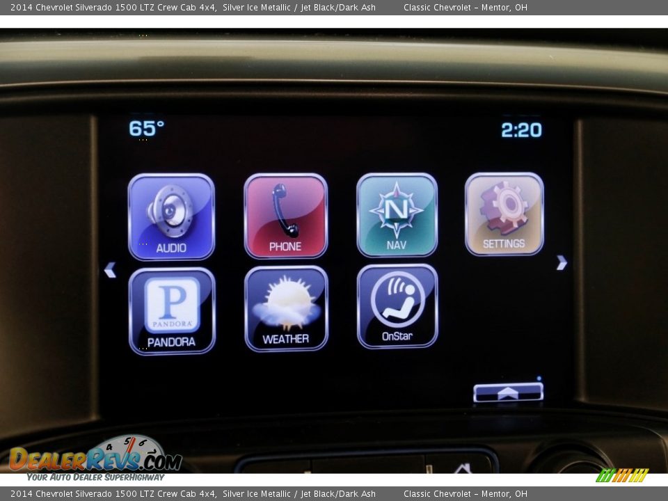 2014 Chevrolet Silverado 1500 LTZ Crew Cab 4x4 Silver Ice Metallic / Jet Black/Dark Ash Photo #11