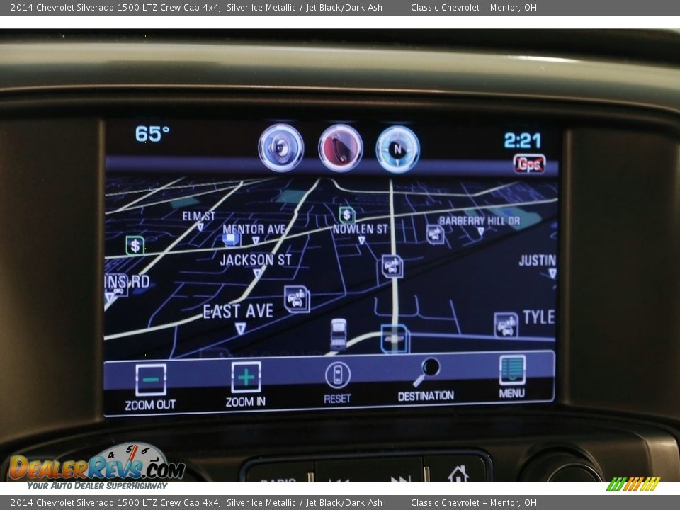 2014 Chevrolet Silverado 1500 LTZ Crew Cab 4x4 Silver Ice Metallic / Jet Black/Dark Ash Photo #14