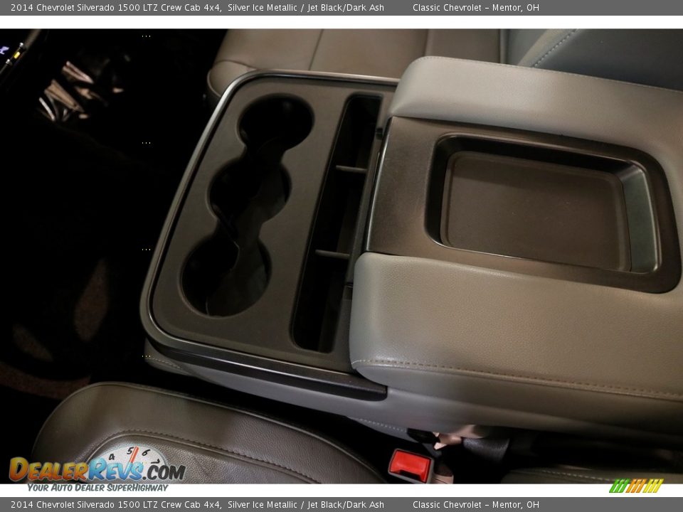 2014 Chevrolet Silverado 1500 LTZ Crew Cab 4x4 Silver Ice Metallic / Jet Black/Dark Ash Photo #15