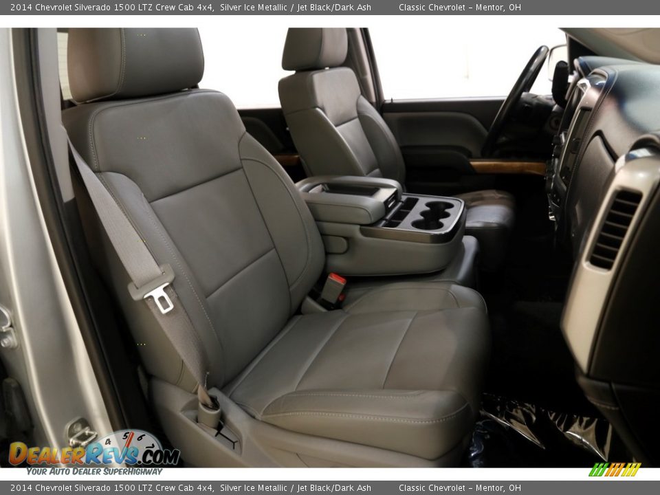 2014 Chevrolet Silverado 1500 LTZ Crew Cab 4x4 Silver Ice Metallic / Jet Black/Dark Ash Photo #16