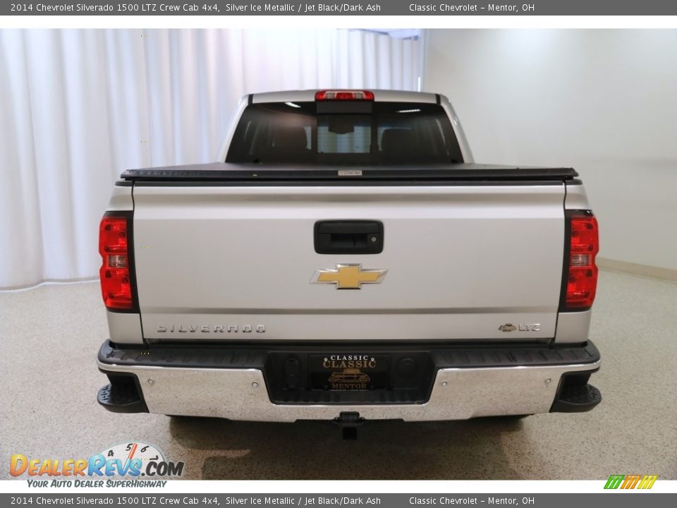 2014 Chevrolet Silverado 1500 LTZ Crew Cab 4x4 Silver Ice Metallic / Jet Black/Dark Ash Photo #19