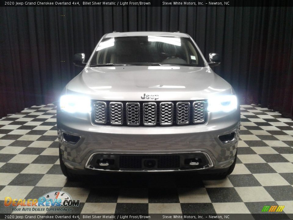 2020 Jeep Grand Cherokee Overland 4x4 Billet Silver Metallic / Light Frost/Brown Photo #3