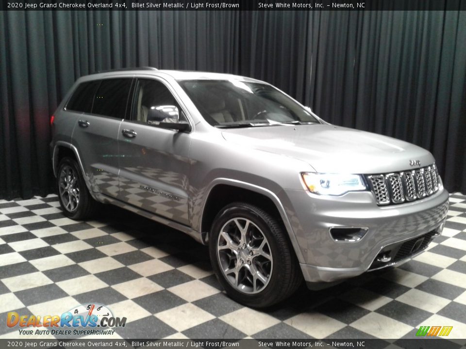 2020 Jeep Grand Cherokee Overland 4x4 Billet Silver Metallic / Light Frost/Brown Photo #4