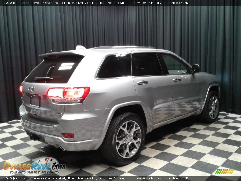 2020 Jeep Grand Cherokee Overland 4x4 Billet Silver Metallic / Light Frost/Brown Photo #6