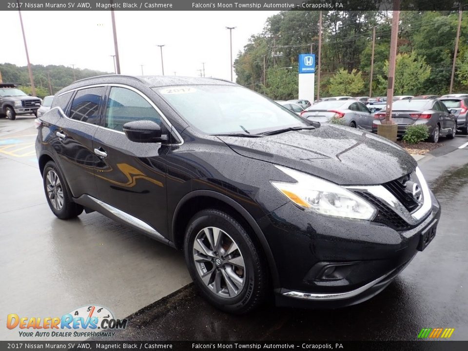 2017 Nissan Murano SV AWD Magnetic Black / Cashmere Photo #8