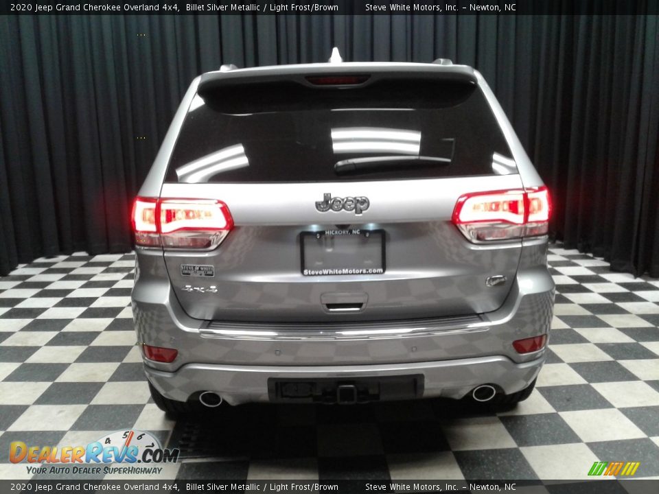 2020 Jeep Grand Cherokee Overland 4x4 Billet Silver Metallic / Light Frost/Brown Photo #7