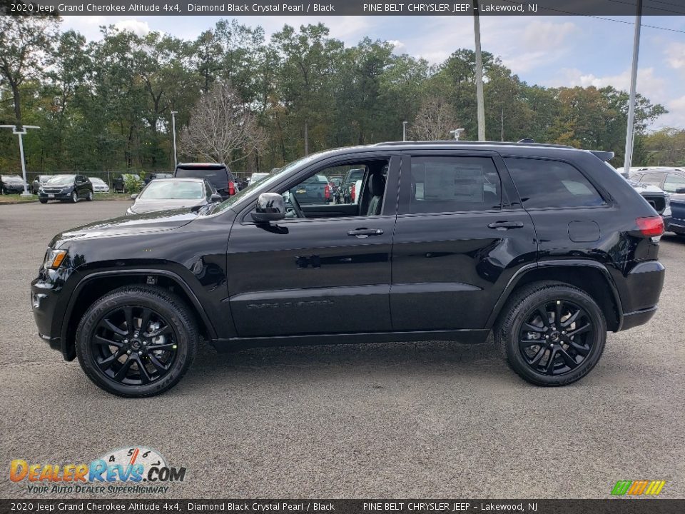2020 Jeep Grand Cherokee Altitude 4x4 Diamond Black Crystal Pearl / Black Photo #3