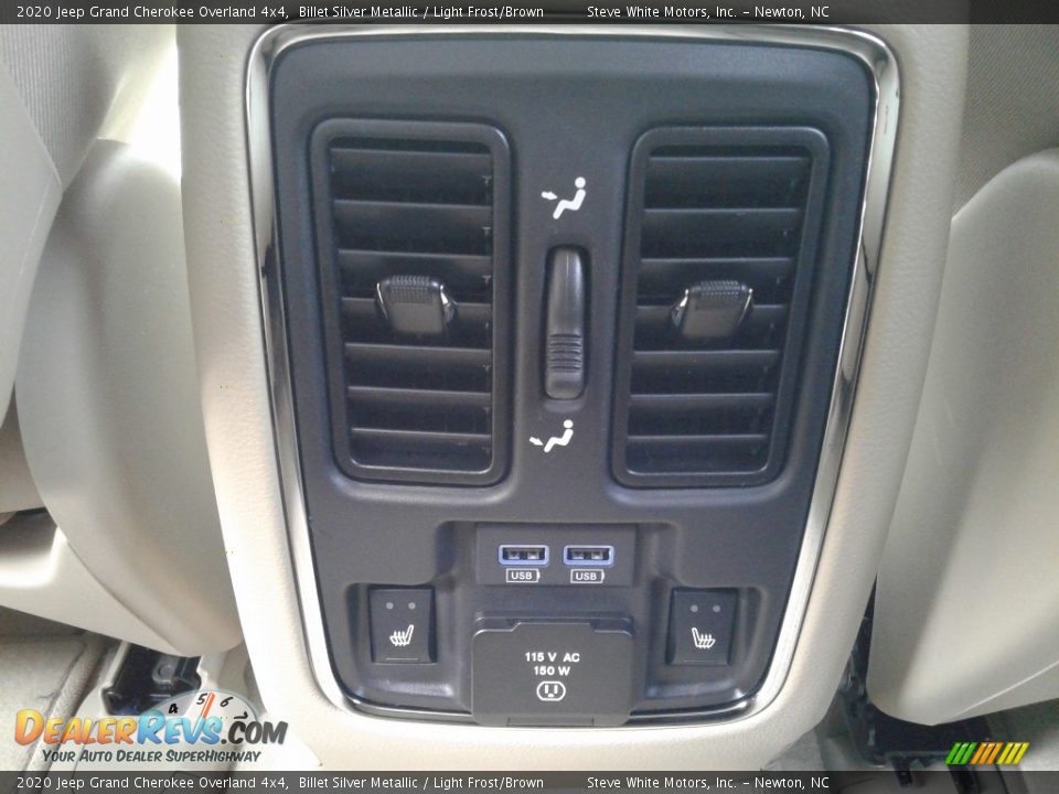 2020 Jeep Grand Cherokee Overland 4x4 Billet Silver Metallic / Light Frost/Brown Photo #15