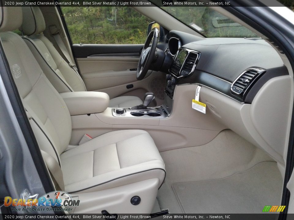 2020 Jeep Grand Cherokee Overland 4x4 Billet Silver Metallic / Light Frost/Brown Photo #17