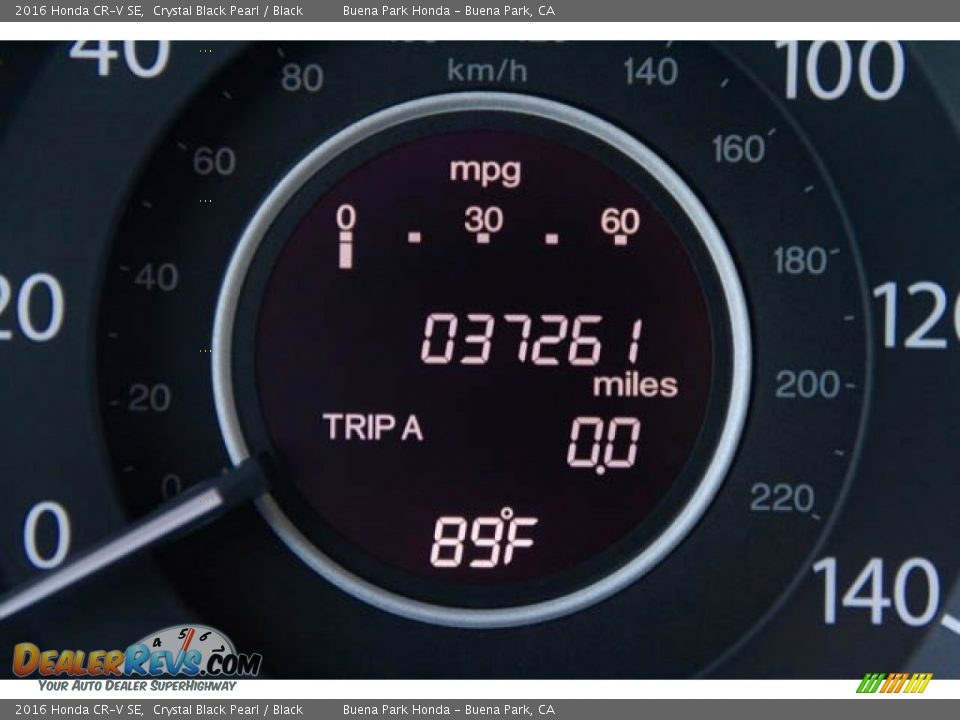 2016 Honda CR-V SE Crystal Black Pearl / Black Photo #6