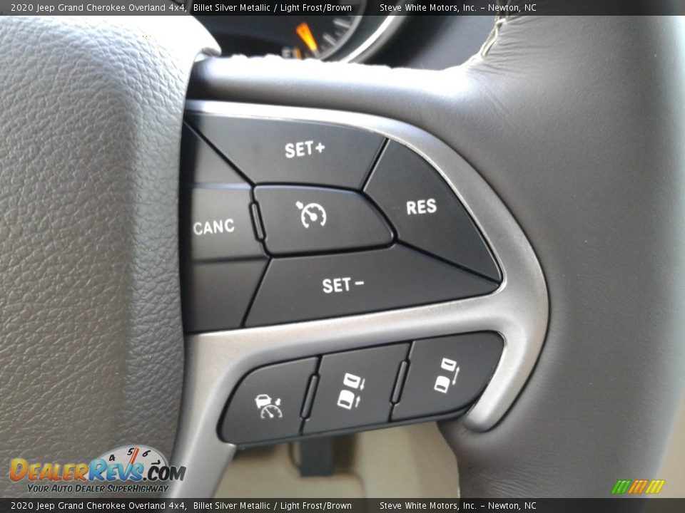 2020 Jeep Grand Cherokee Overland 4x4 Billet Silver Metallic / Light Frost/Brown Photo #20