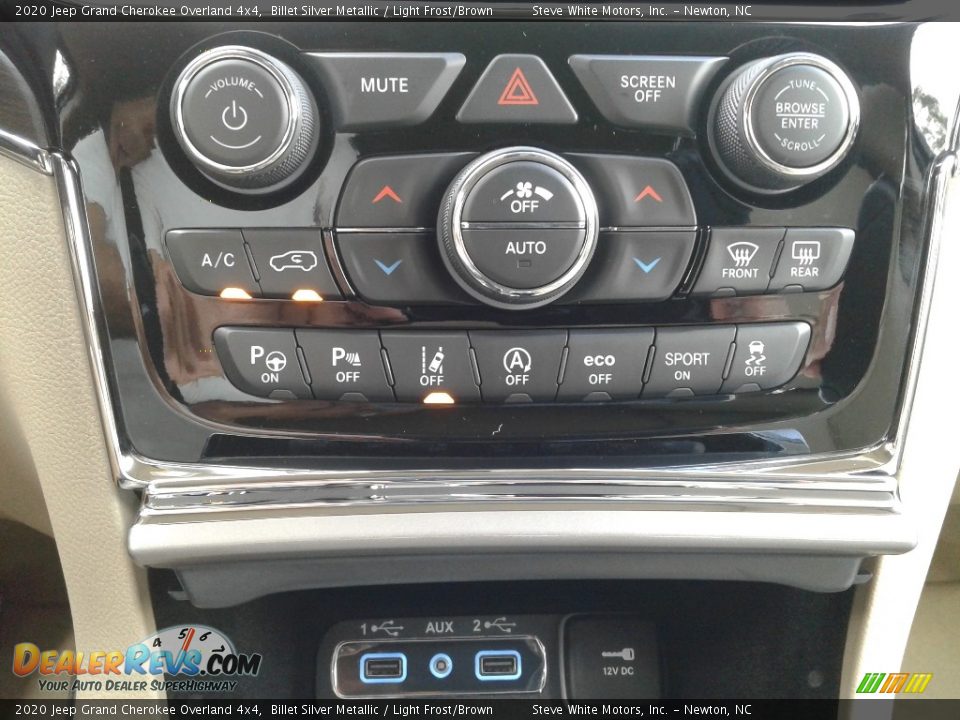 2020 Jeep Grand Cherokee Overland 4x4 Billet Silver Metallic / Light Frost/Brown Photo #31