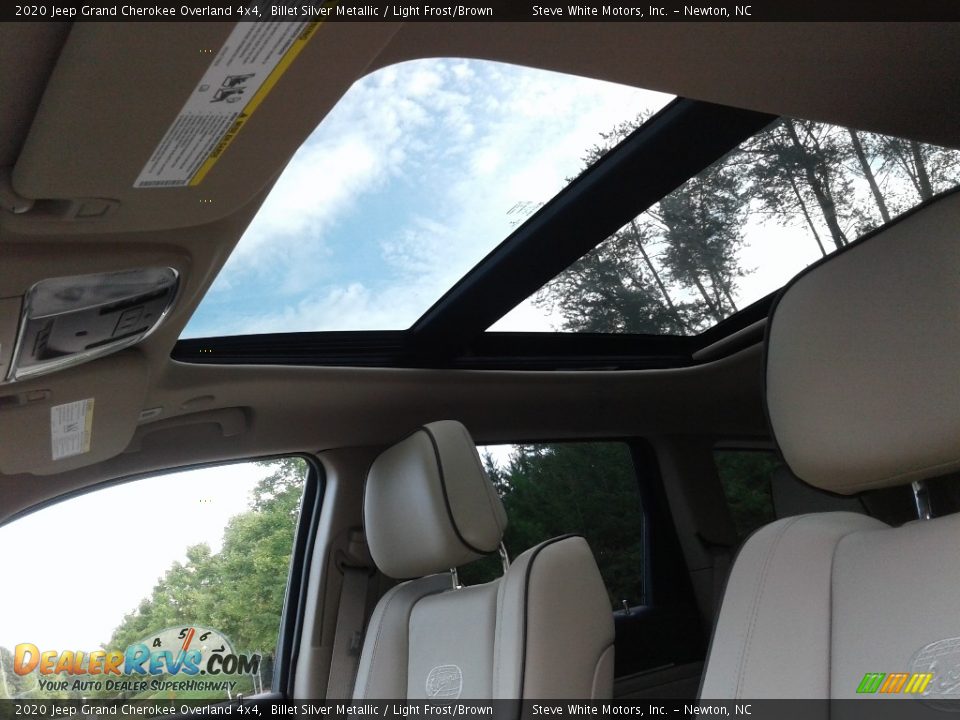 2020 Jeep Grand Cherokee Overland 4x4 Billet Silver Metallic / Light Frost/Brown Photo #35