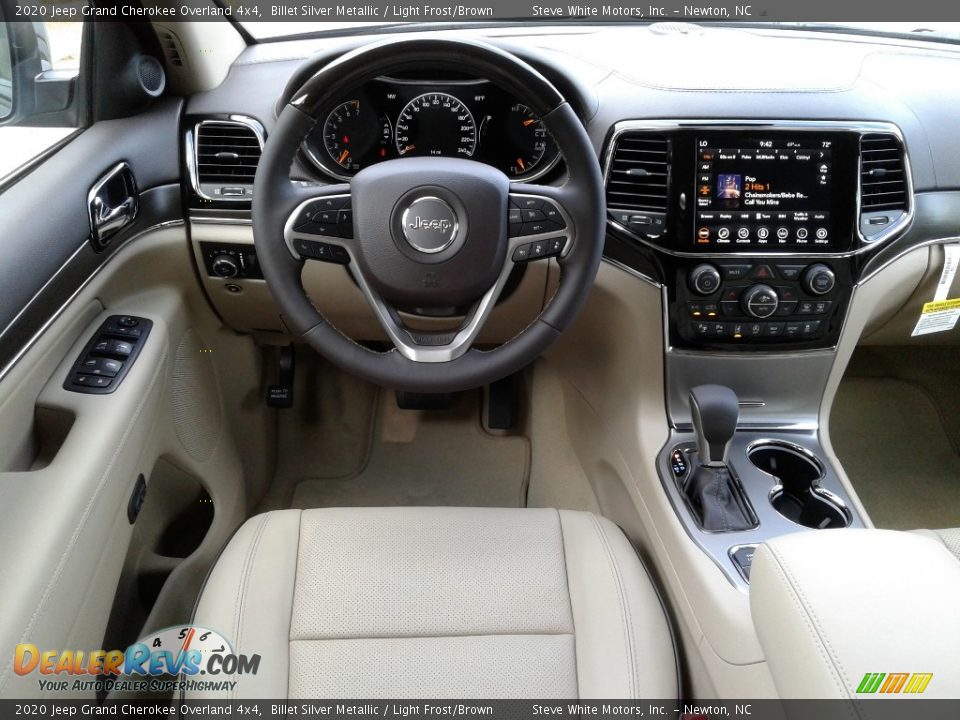 2020 Jeep Grand Cherokee Overland 4x4 Billet Silver Metallic / Light Frost/Brown Photo #36