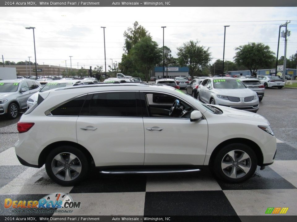2014 Acura MDX White Diamond Pearl / Parchment Photo #3