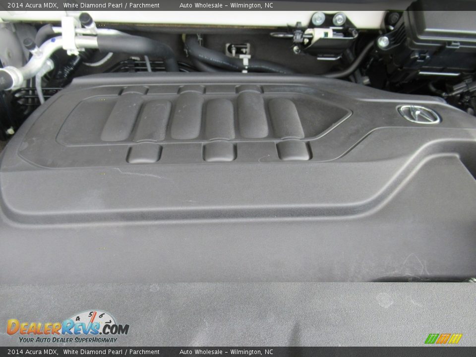 2014 Acura MDX White Diamond Pearl / Parchment Photo #6