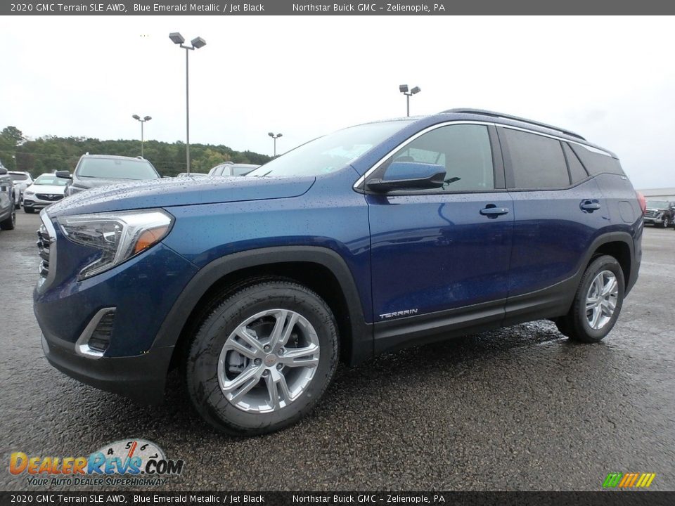 2020 GMC Terrain SLE AWD Blue Emerald Metallic / Jet Black Photo #1