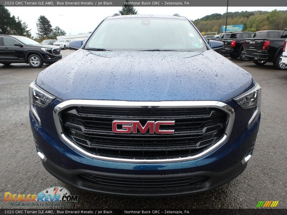 2020 GMC Terrain SLE AWD Blue Emerald Metallic / Jet Black Photo #2