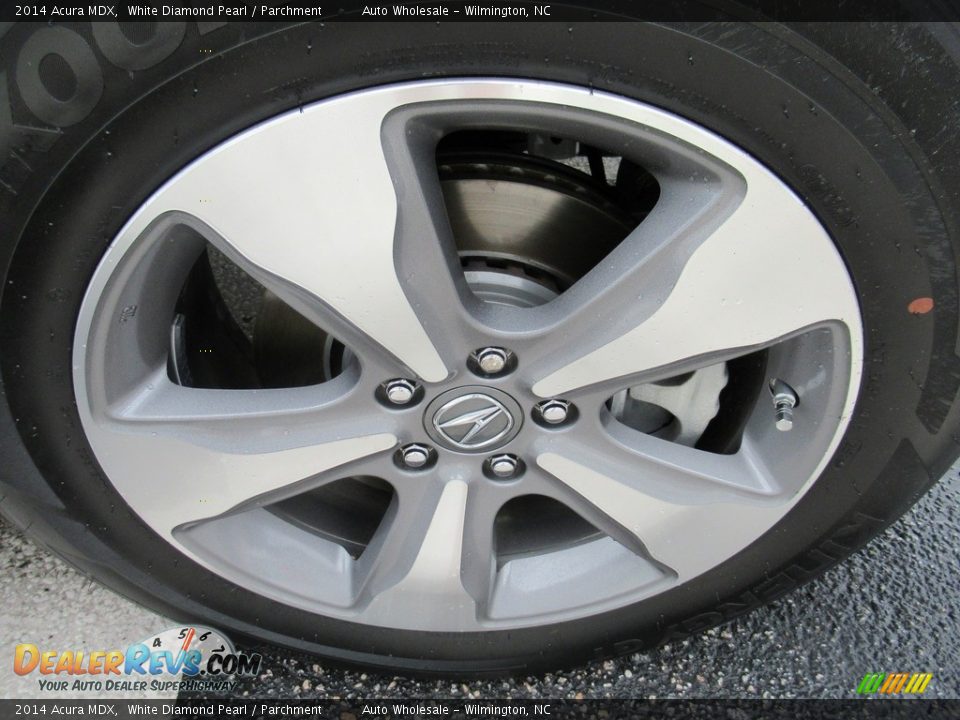 2014 Acura MDX White Diamond Pearl / Parchment Photo #7