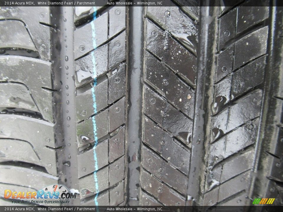 2014 Acura MDX White Diamond Pearl / Parchment Photo #9