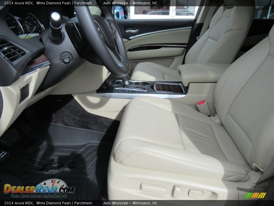 2014 Acura MDX White Diamond Pearl / Parchment Photo #10