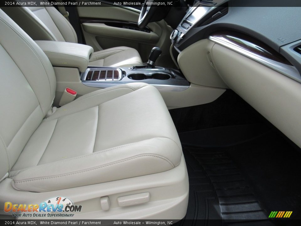 2014 Acura MDX White Diamond Pearl / Parchment Photo #12