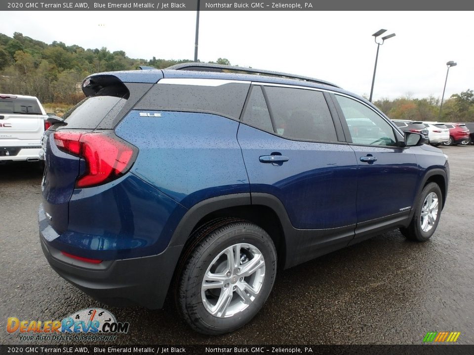 2020 GMC Terrain SLE AWD Blue Emerald Metallic / Jet Black Photo #5