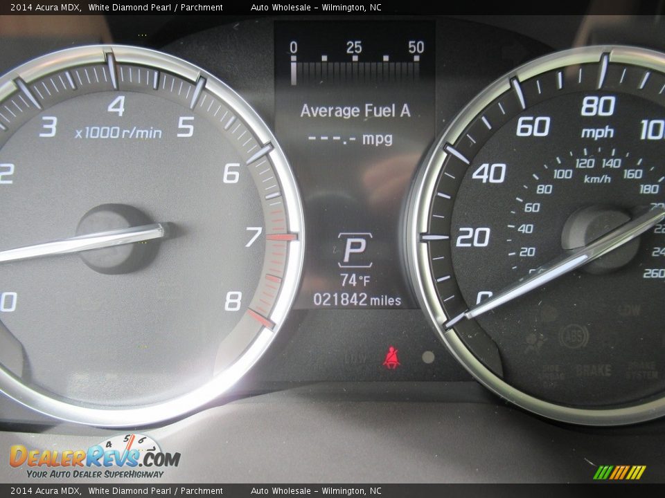 2014 Acura MDX White Diamond Pearl / Parchment Photo #16
