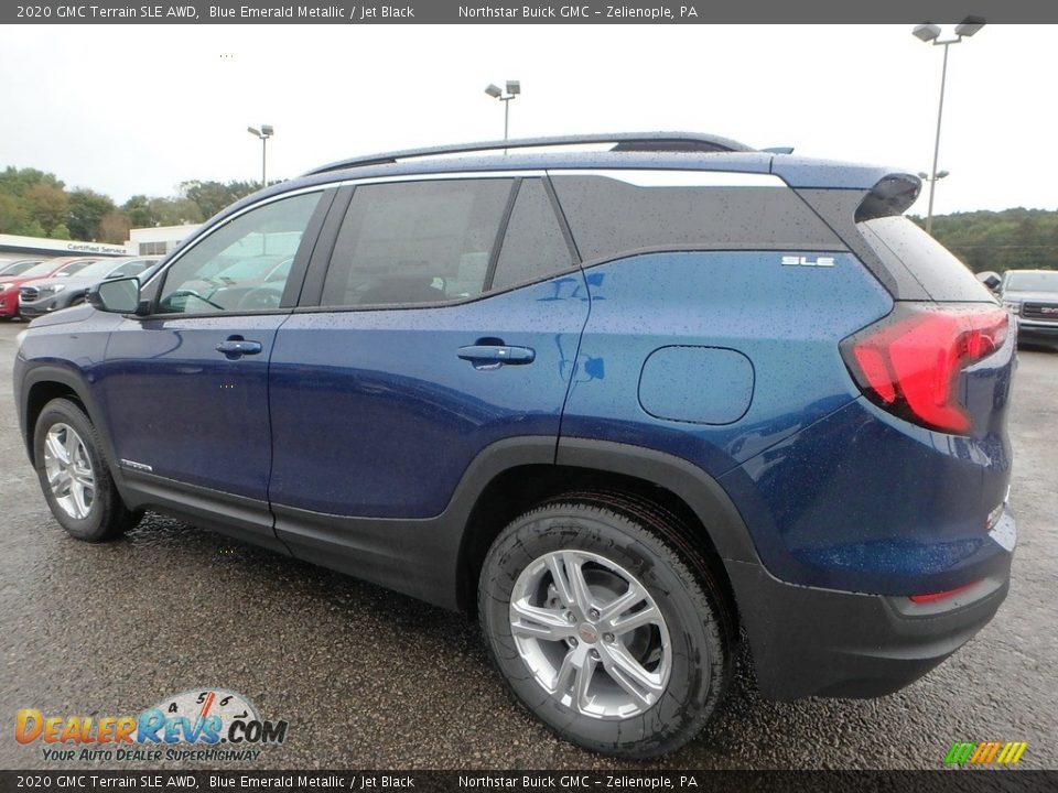2020 GMC Terrain SLE AWD Blue Emerald Metallic / Jet Black Photo #8