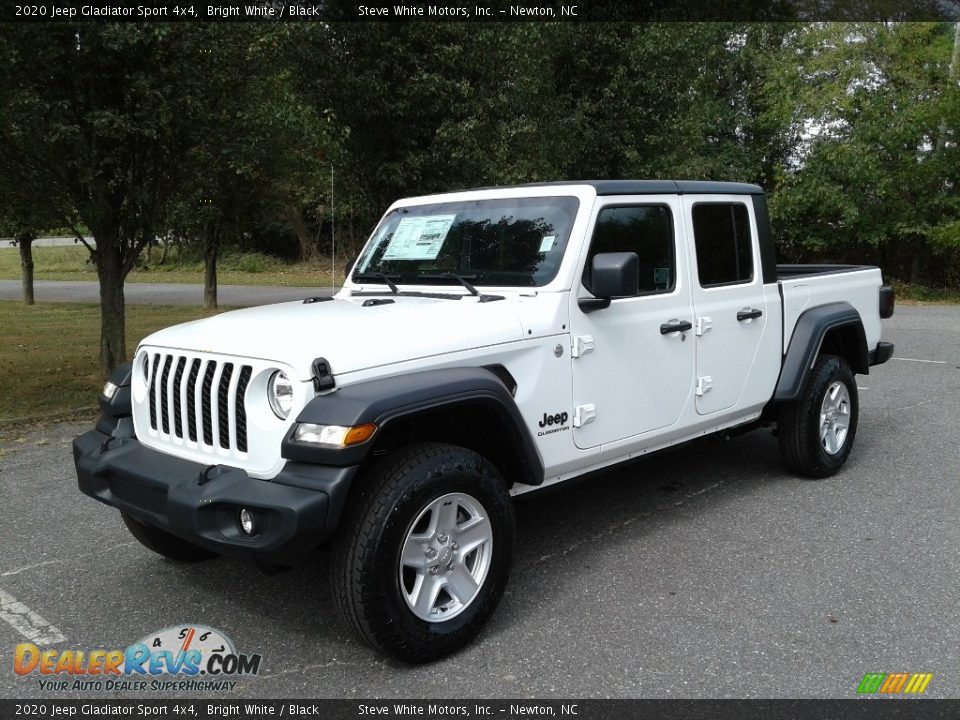 2020 Jeep Gladiator Sport 4x4 Bright White / Black Photo #2