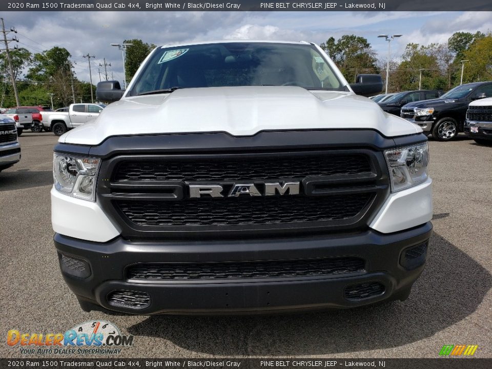 2020 Ram 1500 Tradesman Quad Cab 4x4 Bright White / Black/Diesel Gray Photo #2
