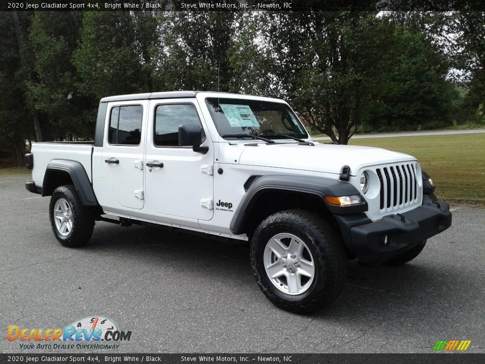 2020 Jeep Gladiator Sport 4x4 Bright White / Black Photo #4