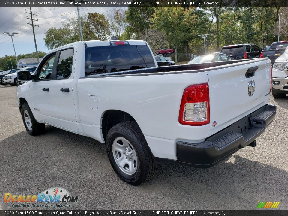 2020 Ram 1500 Tradesman Quad Cab 4x4 Bright White / Black/Diesel Gray Photo #4