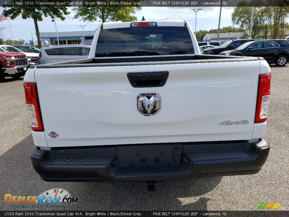 2020 Ram 1500 Tradesman Quad Cab 4x4 Bright White / Black/Diesel Gray Photo #5