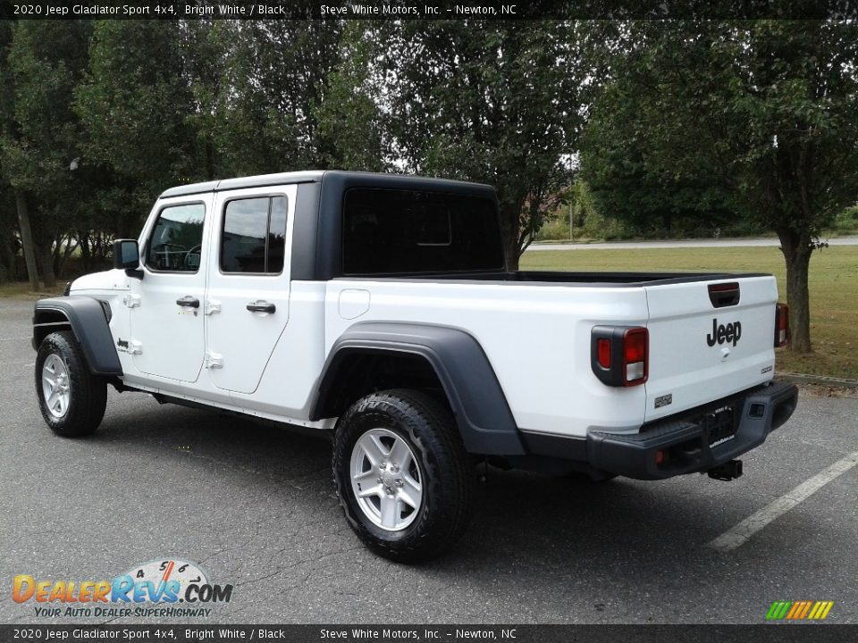 2020 Jeep Gladiator Sport 4x4 Bright White / Black Photo #8