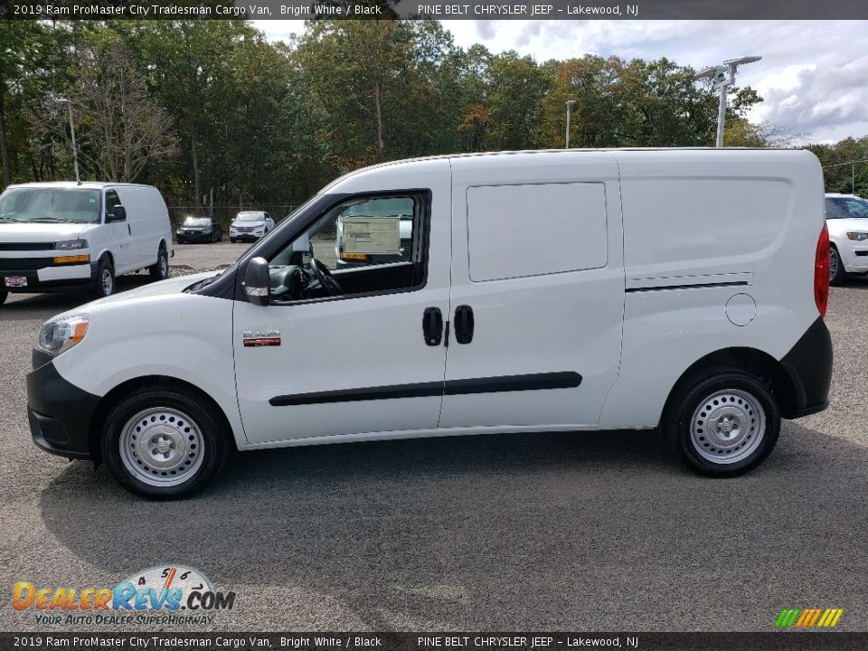 2019 Ram ProMaster City Tradesman Cargo Van Bright White / Black Photo #3