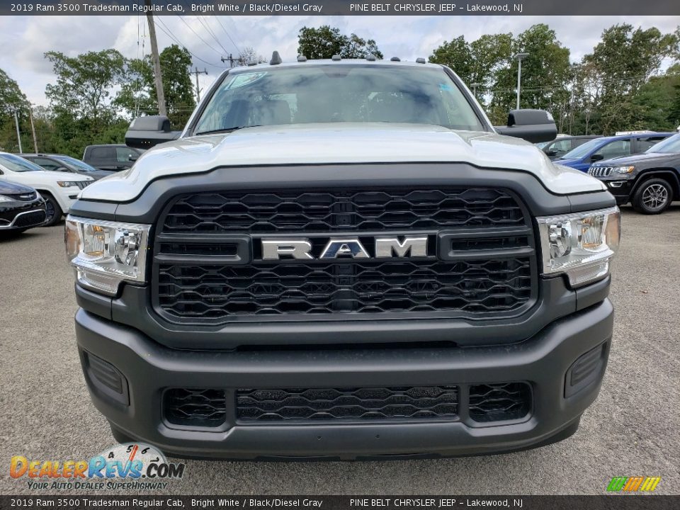 2019 Ram 3500 Tradesman Regular Cab Bright White / Black/Diesel Gray Photo #2