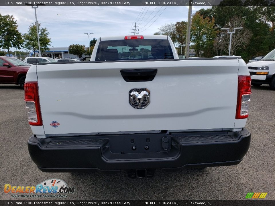 2019 Ram 3500 Tradesman Regular Cab Bright White / Black/Diesel Gray Photo #4