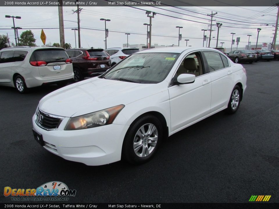 2008 Honda Accord LX-P Sedan Taffeta White / Gray Photo #2