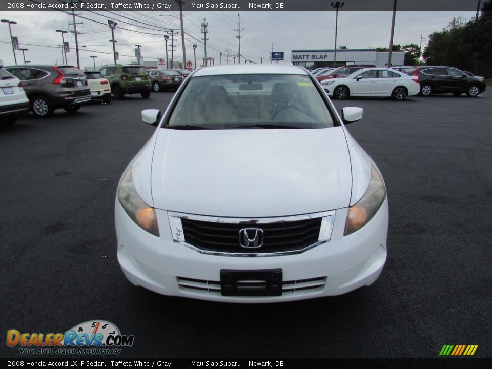 2008 Honda Accord LX-P Sedan Taffeta White / Gray Photo #3